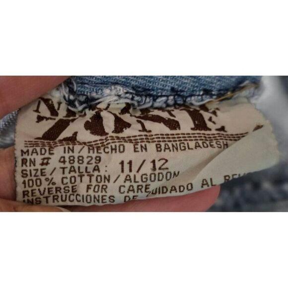 Vintage 90s Midi Denim Dress Womens Size M Blue Sleeveless Button Up Body Con - Picture 6 of 7